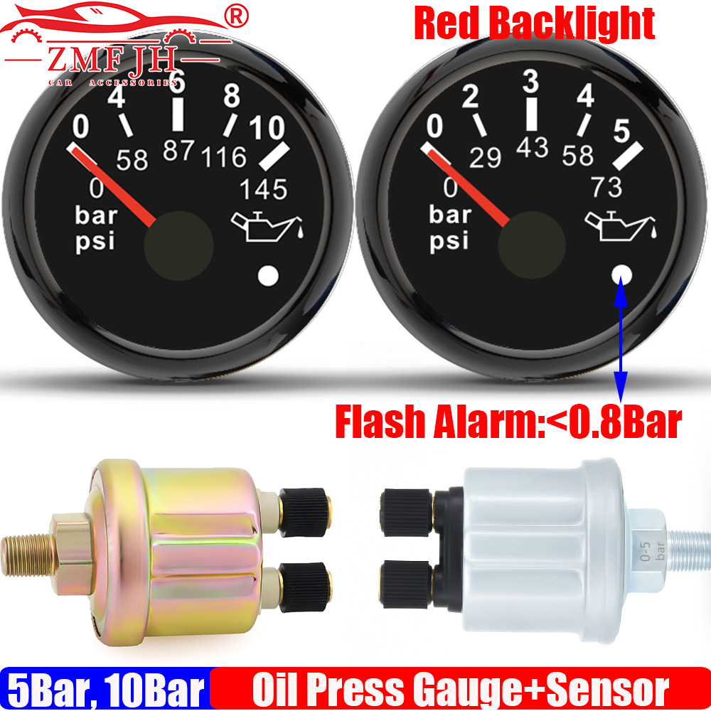 Light Meter Incident - Kırmızı LED Yağ Basınç Göstergesi 52mm