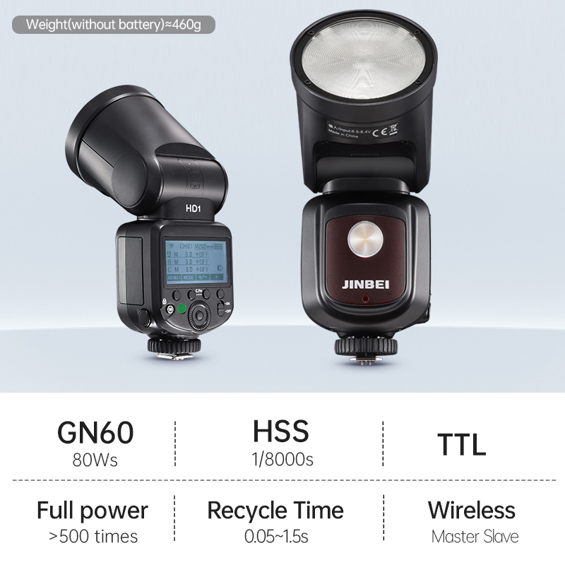 JINBEI HD-1 Yuvarlak Başlıklı  - Photography Lighting incelemesi ve fiyatı