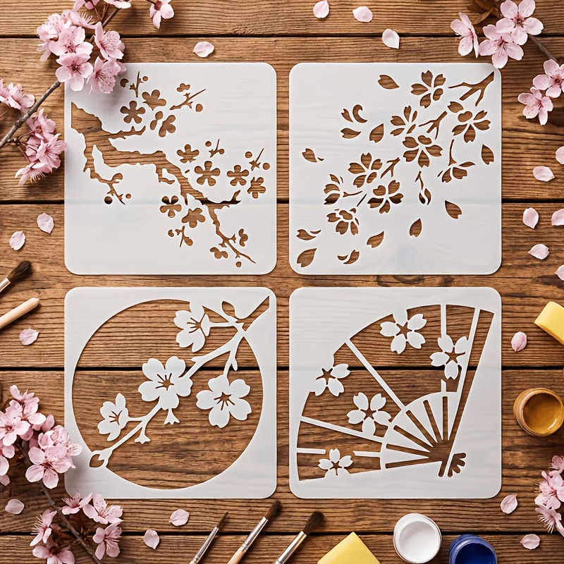 4 adet japon kiraz çiçeği şabl - Photography Model incelemesi ve fiyatı